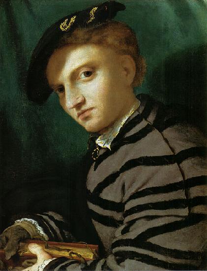 Lorenzo Lotto Portrait of a Young Man With a Book oil painting image
